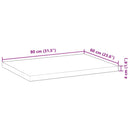 vidaXL kezeletlen tömör akácfa fürdőszobapult 80x60x4 cm