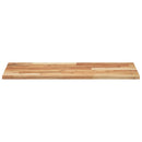 vidaXL olajbevonatú tömör akácfa fürdőszobapult 100 x 40 x 2 cm