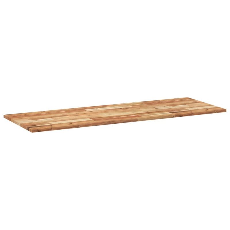 vidaXL olajbevonatú tömör akácfa fürdőszobapult 140 x 50 x 2 cm