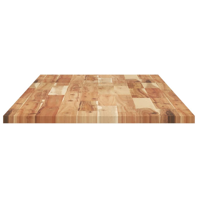 vidaXL olajbevonatú tömör akácfa fürdőszobapult 140 x 50 x 2 cm
