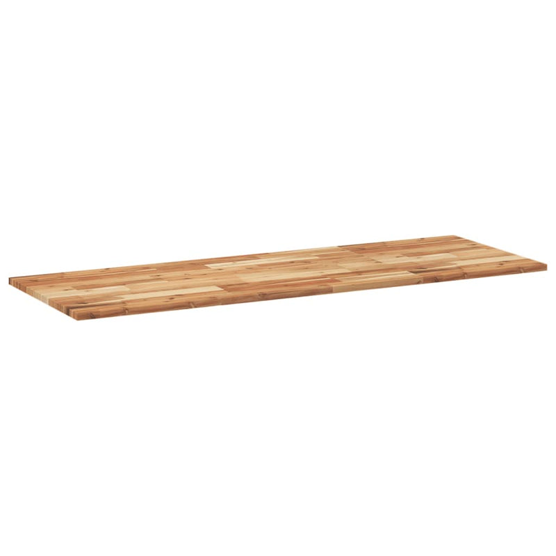 vidaXL olajbevonatú tömör akácfa fürdőszobapult 140 x 50 x 2 cm