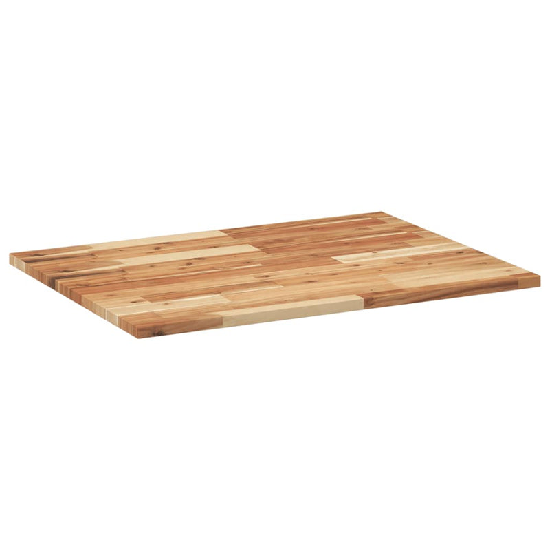 vidaXL olajbevonatú tömör akácfa fürdőszobapult 80 x 60 x 2 cm