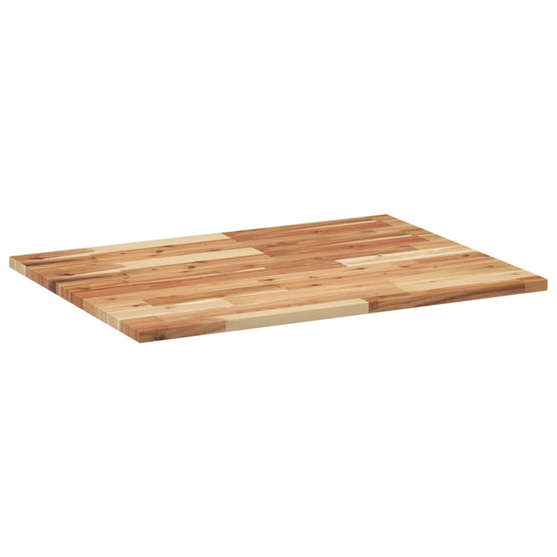vidaXL olajbevonatú tömör akácfa fürdőszobapult 100 x 60 x 2 cm
