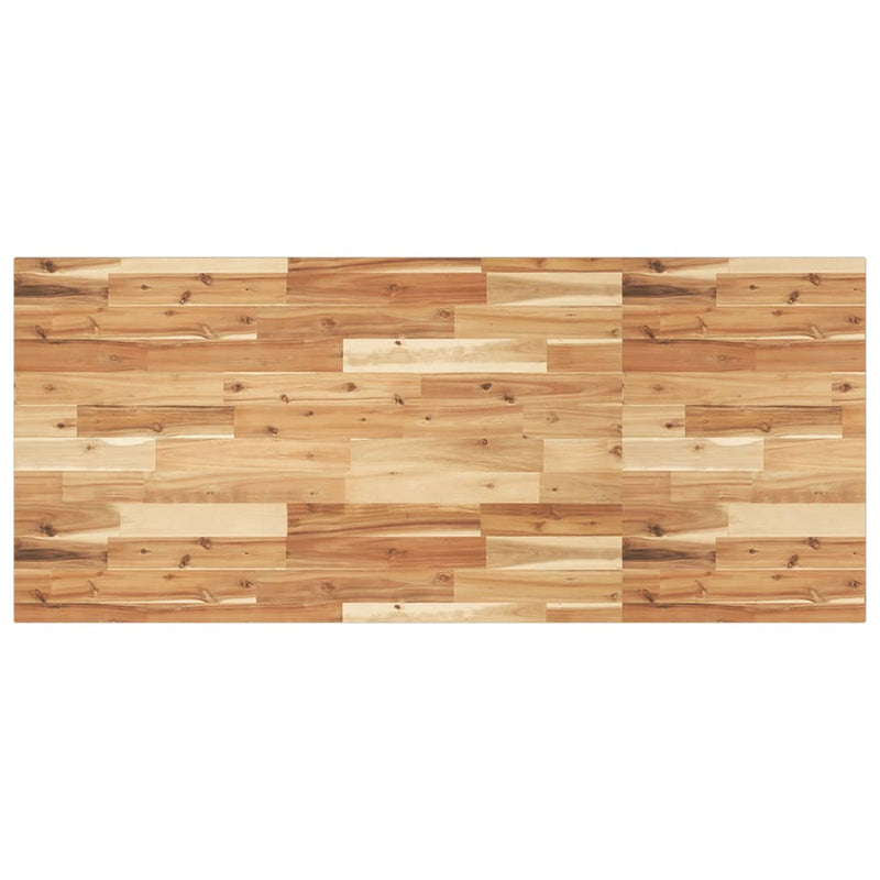 vidaXL olajbevonatú tömör akácfa fürdőszobapult 140 x 60 x 2 cm