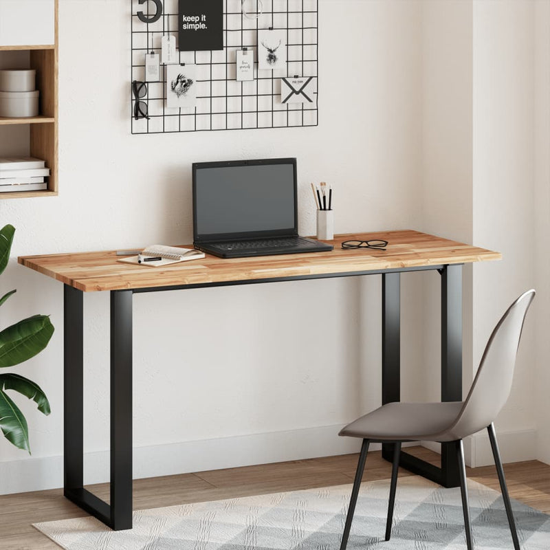 vidaXL olajbevonatú tömör akácfa fürdőszobapult 140 x 60 x 2 cm