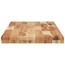 vidaXL olajbevonatú tömör akácfa fürdőszobapult 120 x 40 x 4 cm
