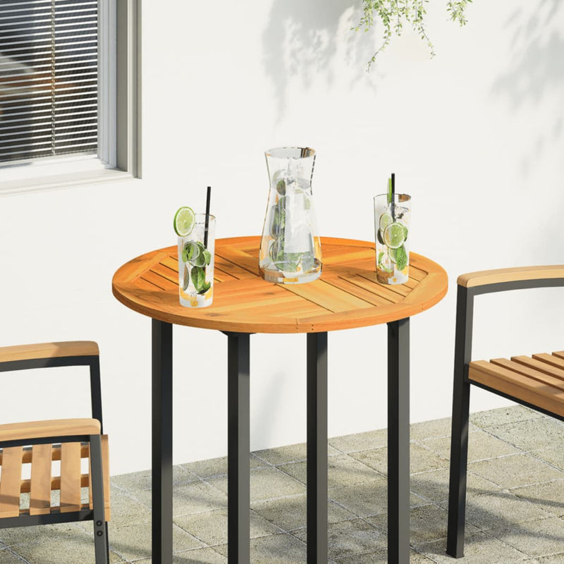 vidaXL tömör akácfa kerek asztallap Ø70 x 2 cm