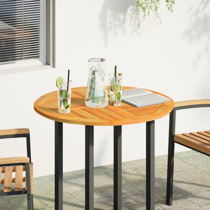 vidaXL tömör akácfa kerek asztallap Ø80 x 2,2 cm