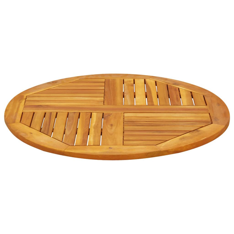 vidaXL tömör akácfa kerek asztallap Ø80 x 2,2 cm