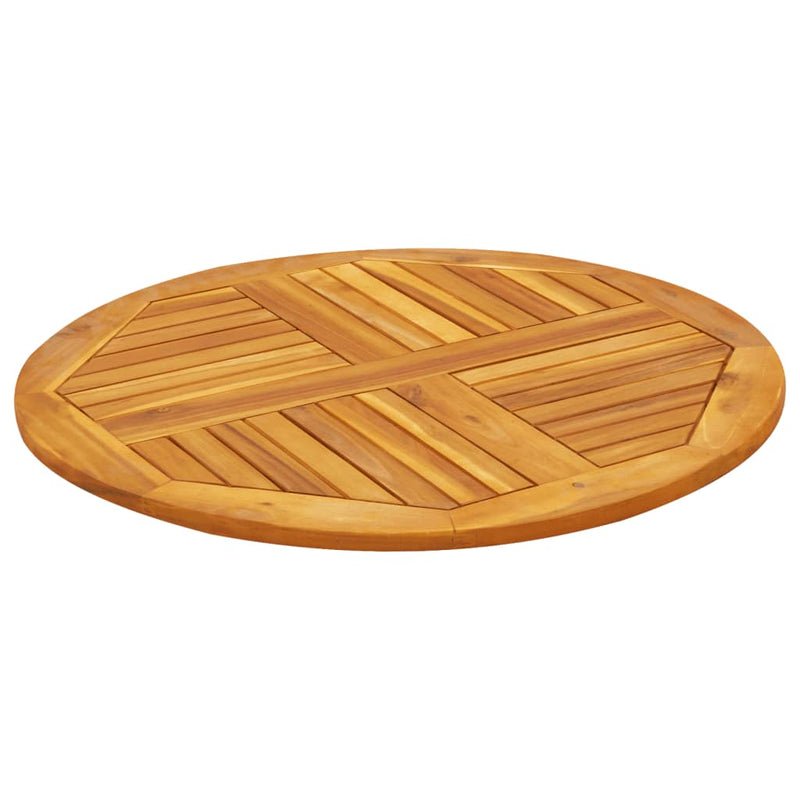 vidaXL tömör akácfa kerek asztallap Ø80 x 2,2 cm