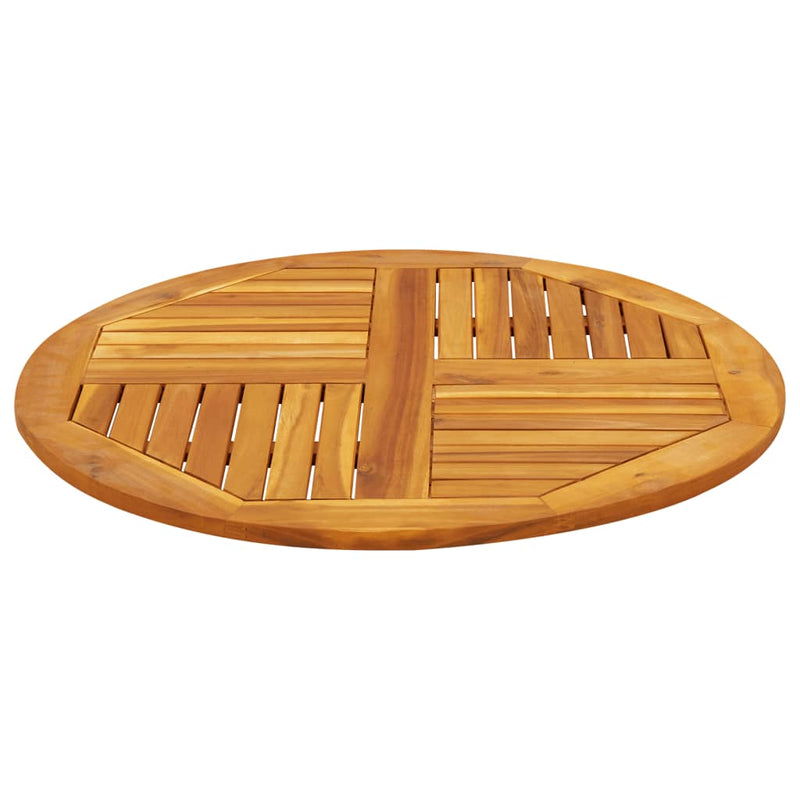 vidaXL tömör akácfa kerek asztallap Ø80 x 2,2 cm