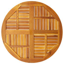 vidaXL tömör akácfa kerek asztallap Ø90 x 2,2 cm