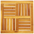 vidaXL tömör akácfa négyzet alakú asztallap 50 x 50 x 2 cm