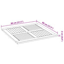 vidaXL tömör akácfa négyzet alakú asztallap 80 x 80 x 2 cm