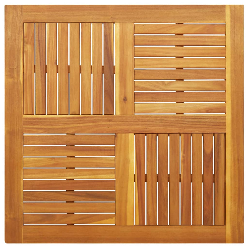 vidaXL tömör akácfa négyzet alakú asztallap 90 x 90 x 2 cm