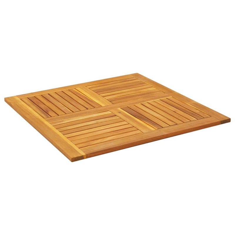 vidaXL tömör akácfa négyzet alakú asztallap 90 x 90 x 2 cm