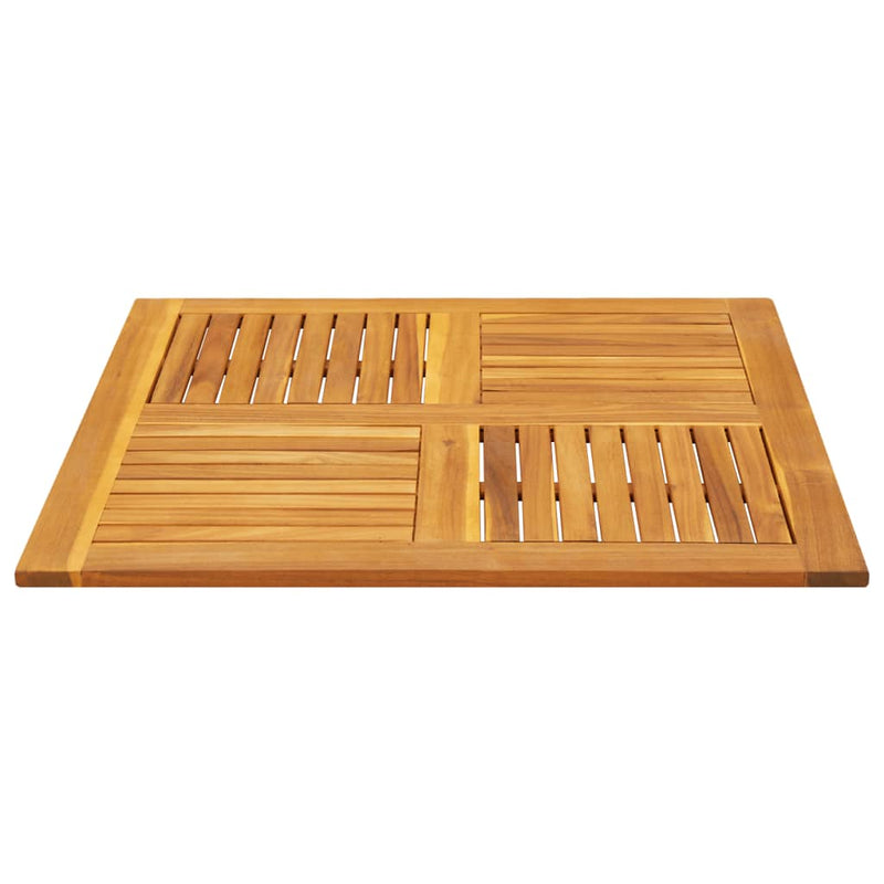 vidaXL tömör akácfa négyzet alakú asztallap 90 x 90 x 2 cm