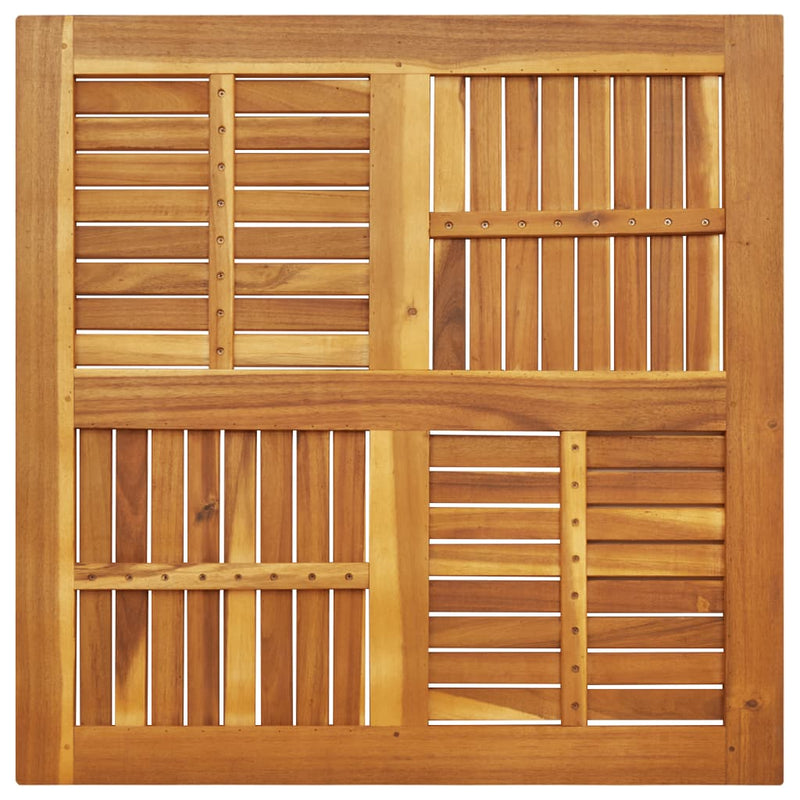 vidaXL tömör akácfa négyzet alakú asztallap 90 x 90 x 2 cm