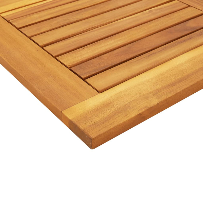 vidaXL tömör akácfa négyzet alakú asztallap 90 x 90 x 2 cm