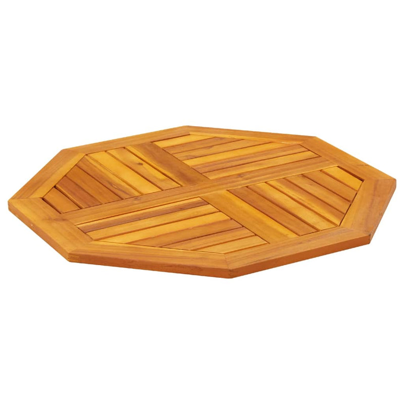 vidaXL tömör akácfa nyolcszögletű asztallap 70 x 70 x 2 cm