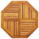 vidaXL tömör akácfa nyolcszögletű asztallap 70 x 70 x 2 cm