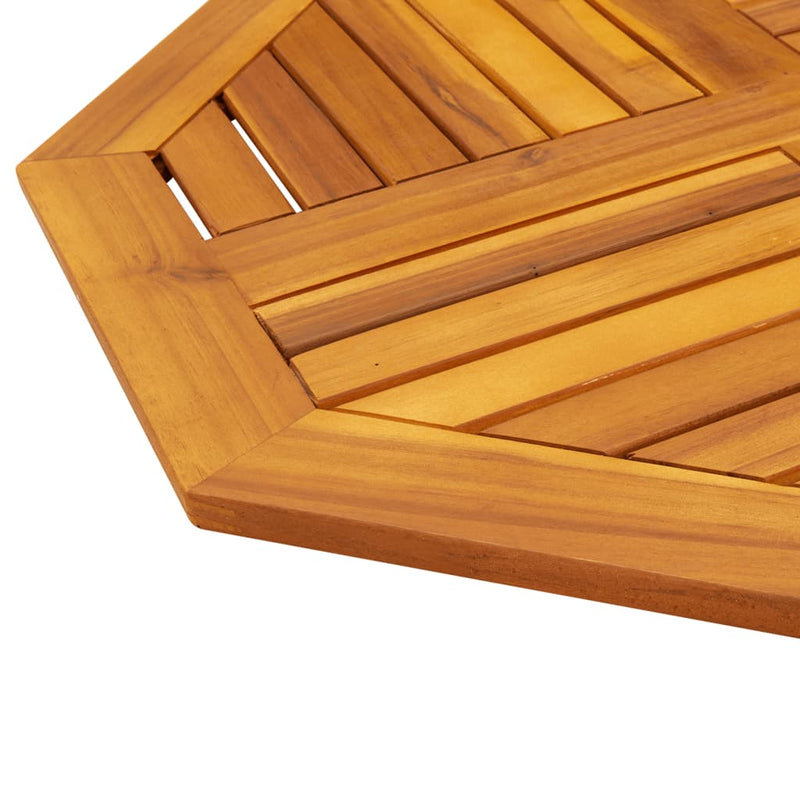 vidaXL tömör akácfa nyolcszögletű asztallap 70 x 70 x 2 cm