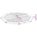 vidaXL tömör akácfa nyolcszögletű asztallap 70 x 70 x 2 cm