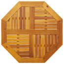 vidaXL tömör akácfa nyolcszögletű asztallap 80 x 80 x 2 cm