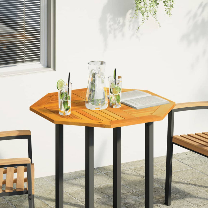 vidaXL tömör akácfa nyolcszögletű asztallap 80 x 80 x 2 cm