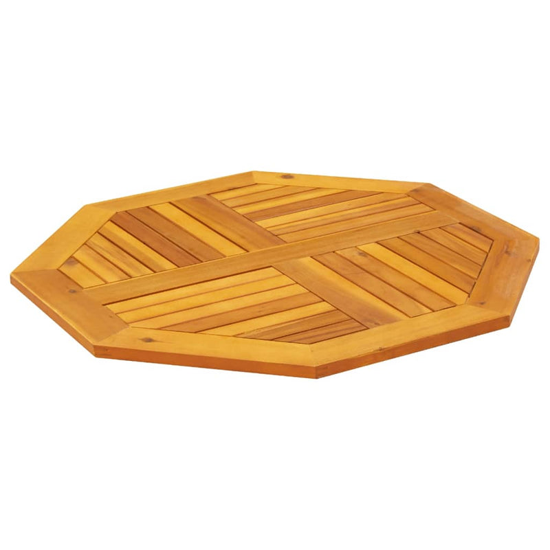 vidaXL tömör akácfa nyolcszögletű asztallap 80 x 80 x 2 cm