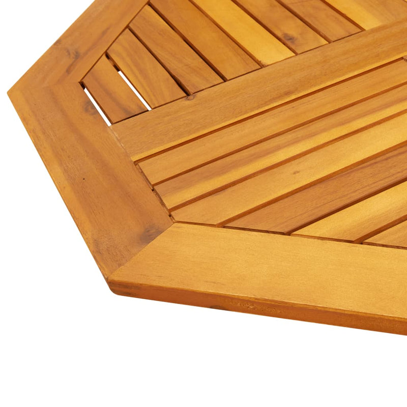 vidaXL tömör akácfa nyolcszögletű asztallap 80 x 80 x 2 cm
