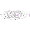 vidaXL tömör akácfa nyolcszögletű asztallap 80 x 80 x 2 cm