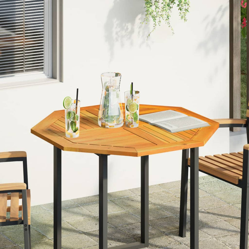 vidaXL tömör akácfa nyolcszögletű asztallap 90 x 90 x 2 cm