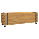 vidaXL dohányzóasztal 110x45x35 cm tömör fa teakfa