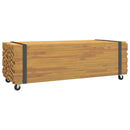 vidaXL dohányzóasztal 110x45x35 cm tömör fa teakfa