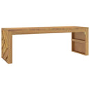 vidaXL tömör tíkfa dohányzóasztal 110x35x38 cm