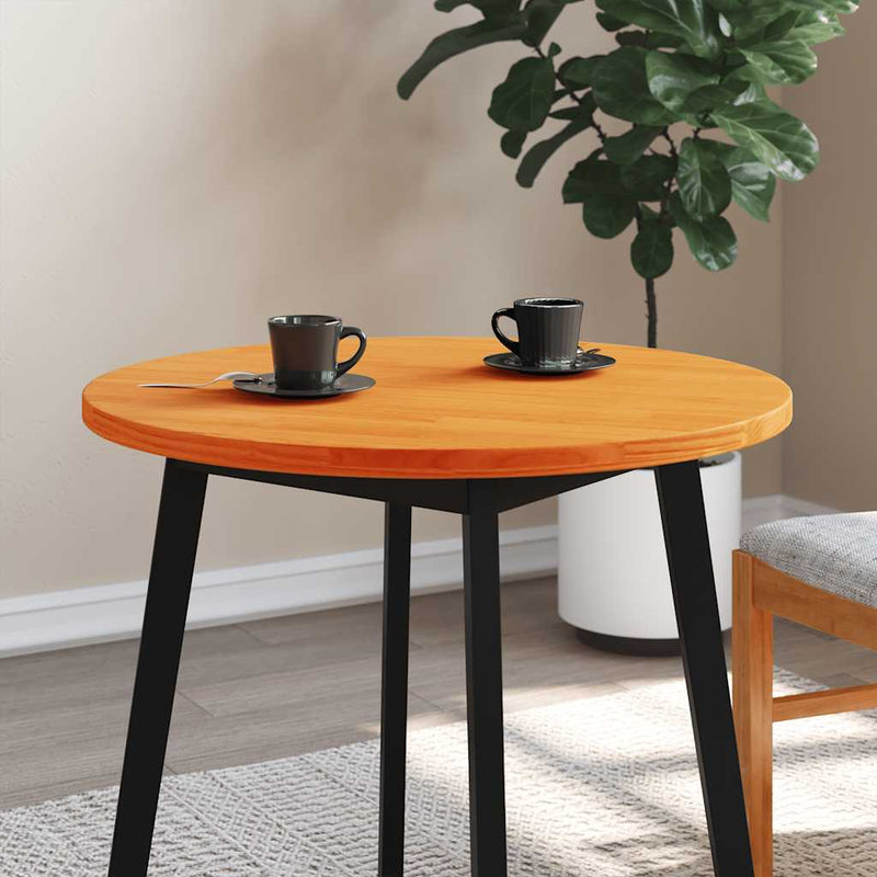 vidaXL viaszbarna tömör fenyőfa kerek asztallap Ø70 x 2,5 cm