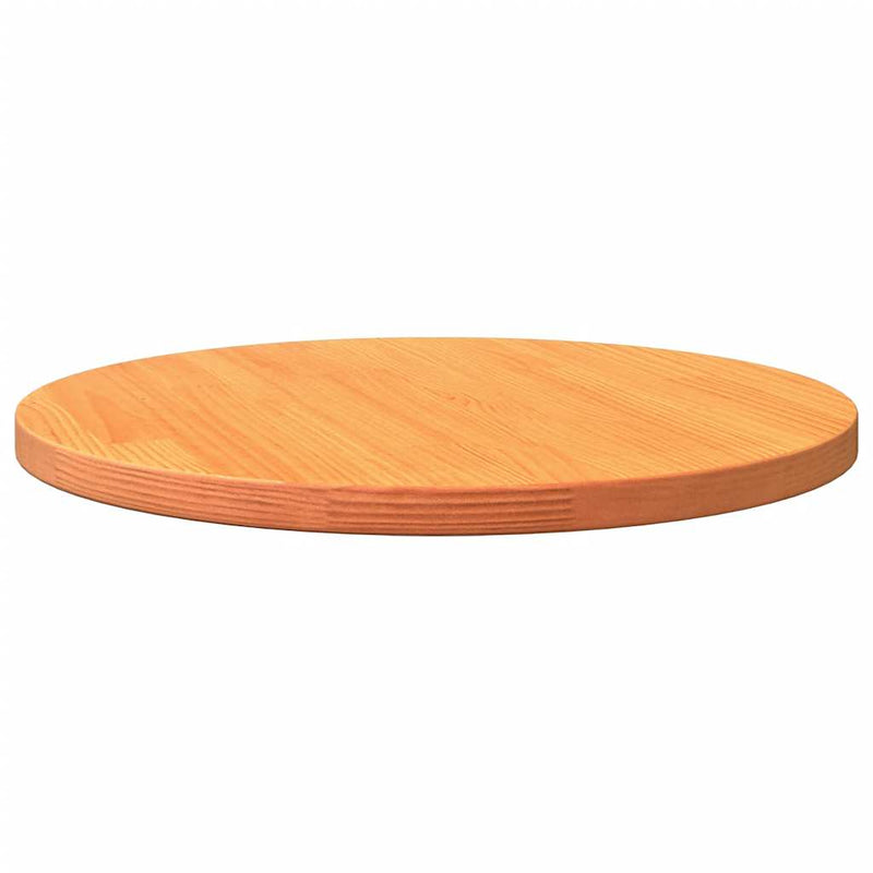 vidaXL viaszbarna tömör fenyőfa kerek asztallap Ø70 x 2,5 cm