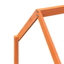 vidaXL viaszbarna tömör fenyőfa gyerekágykeret 90 x 190 cm