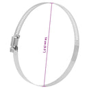 vidaXL 6 db 304-es rozsdamentes acél tömlőbilincs 91-140 mm