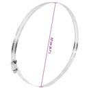 vidaXL 6 db 304-es rozsdamentes acél tömlőbilincs 91-220 mm
