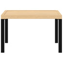 vidaXL fekete alumínium kerti dohányzóasztal 65 x 65 x 40 cm