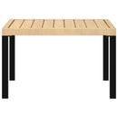 vidaXL fekete alumínium kerti dohányzóasztal 65 x 65 x 40 cm