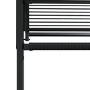 vidaXL 4 db fekete polyrattan kerti szék