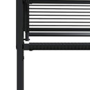 vidaXL 4 db fekete polyrattan kerti szék