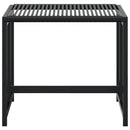 vidaXL 4 db fekete polyrattan kerti ülőke