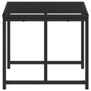 vidaXL 4 db fekete polyrattan kerti ülőke