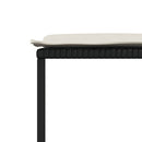 vidaXL 4 db fekete polyrattan kerti szék párnákkal