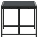 vidaXL 4 db fekete acél és textilén kerti ülőke