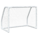 vidaXL 2 db fehér fém gyerekfocikapu labdával 64 x 35 x 48 cm